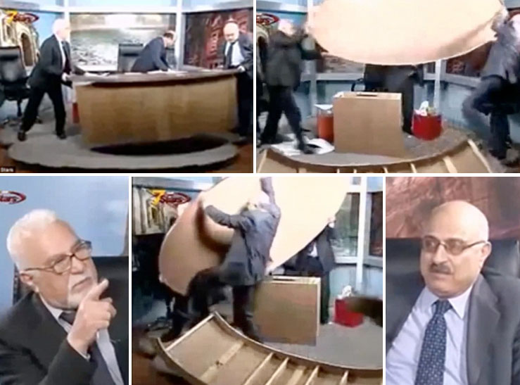 Wartawan Berkelahi pada Program Debat di Televisi